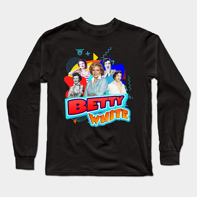 Betty white beautiful Long Sleeve T-Shirt by alustown